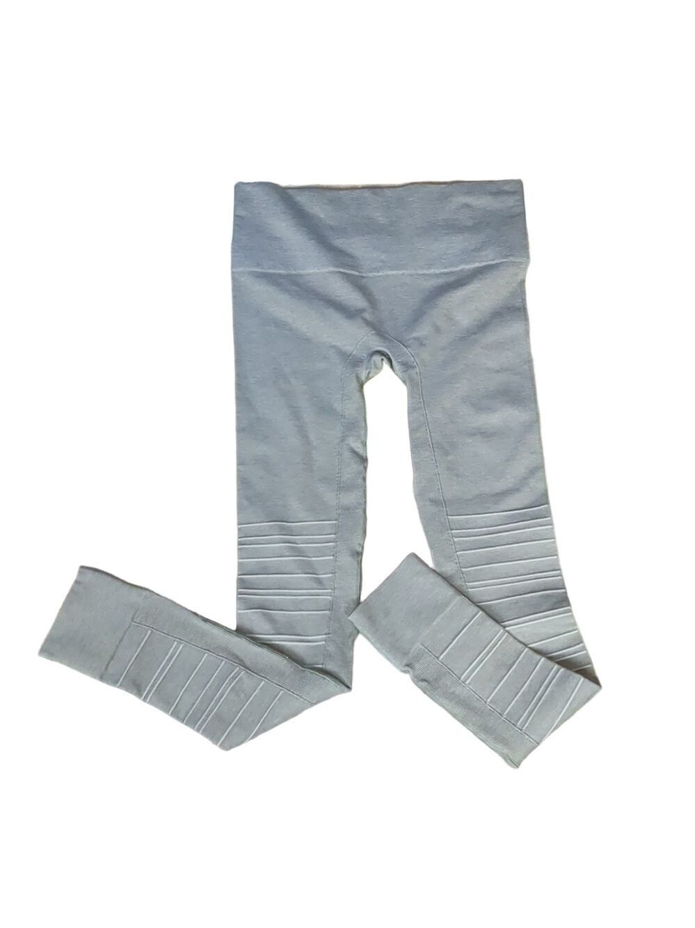 BLANQI sport support hipster cuffed leggings dove grey size medium